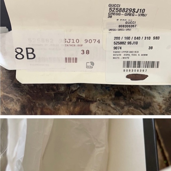 GUCCI Leather-trimmed logo canvas espadrilles - Picture 4 of 10